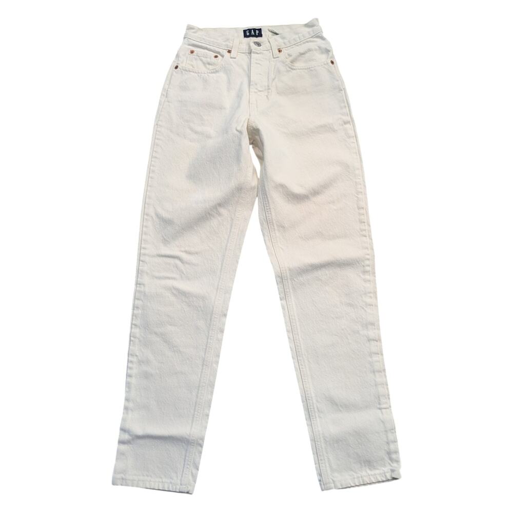90s Women's GAP Classic Fit White Jeans